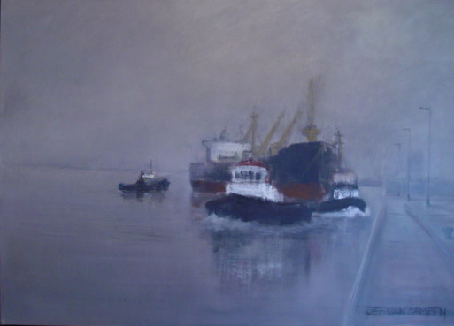 J van Campen / Havenscene