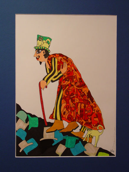 Mara Leiblum / magician walking up hatmuntain