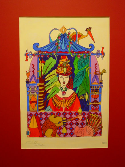 Mara Leiblum / princess behind a castlewindow